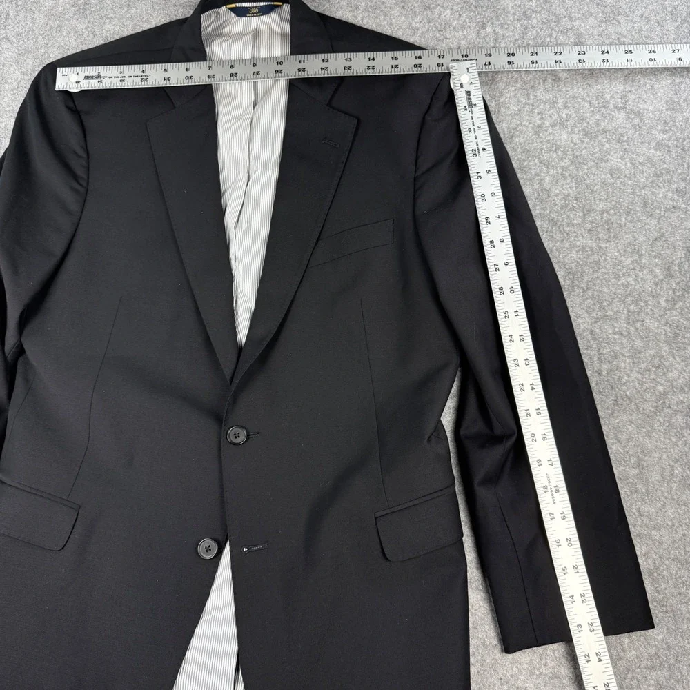 Brooks Brothers Explorer Blazer Sz 42S Black Fitzgerald Fit 100% Wool Sport Coat